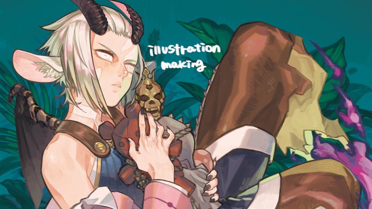 illustration making 葉の音