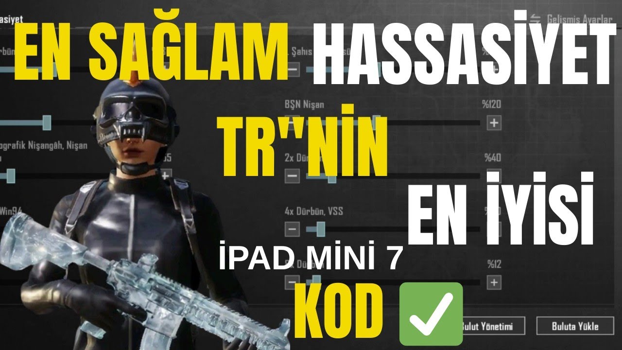 İPAD  MİNİ 7 HASSASİYET VE GRAFİK AYARI | PUBG MOBİLE İPAD mini 7  120 fbs?? 😱