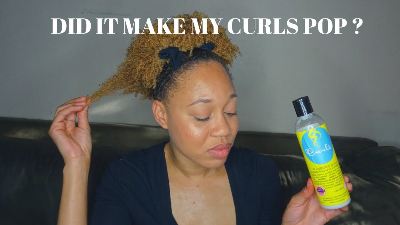 Curls Blueberry Bliss Reparative Leave In Conditioner Review | Euniycemari