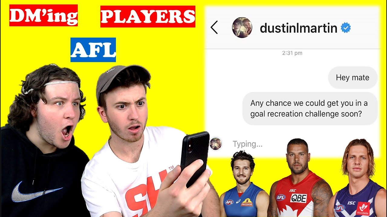 DM'ing 100 AFL PLAYERS TO SEE WHO WOULD REPLY