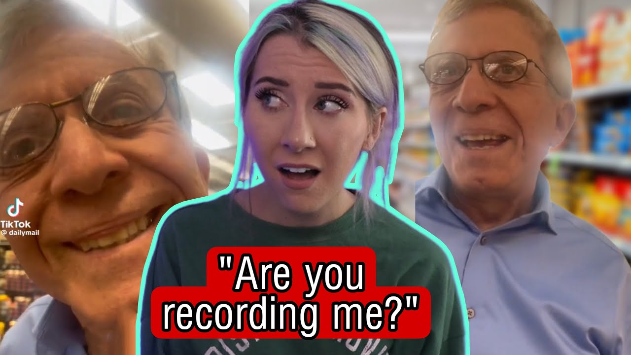 creepy man takes SECRET PHOTOS of a woman!?