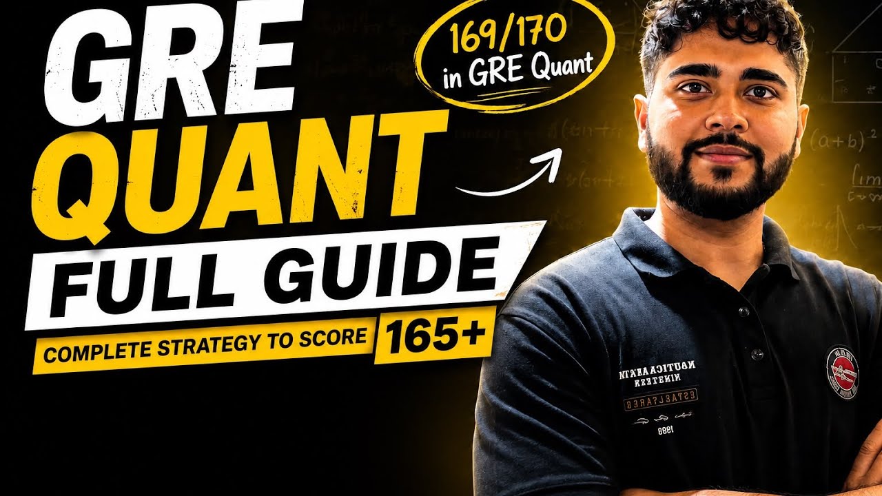 How I Scored 169/170 in GRE Quant | Complete Preparation Guide