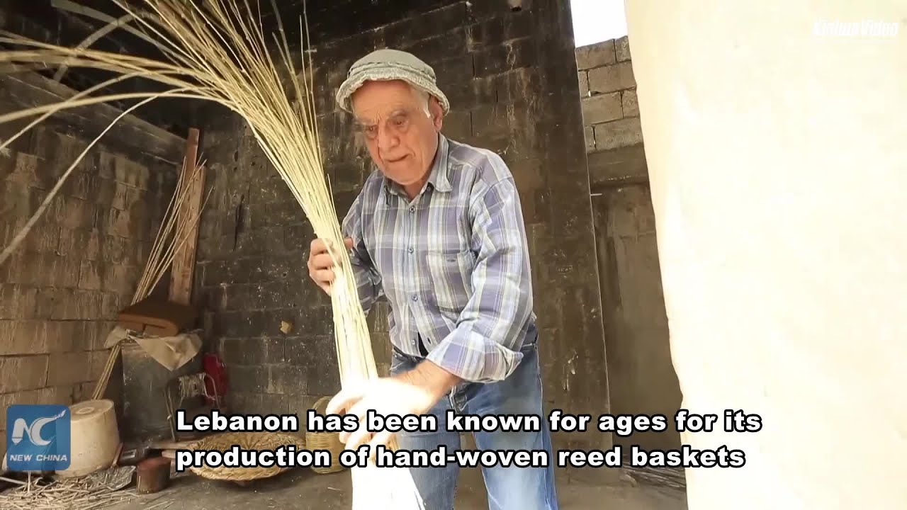 Lebanese craftsmen worry about losing reed basket weaving craft