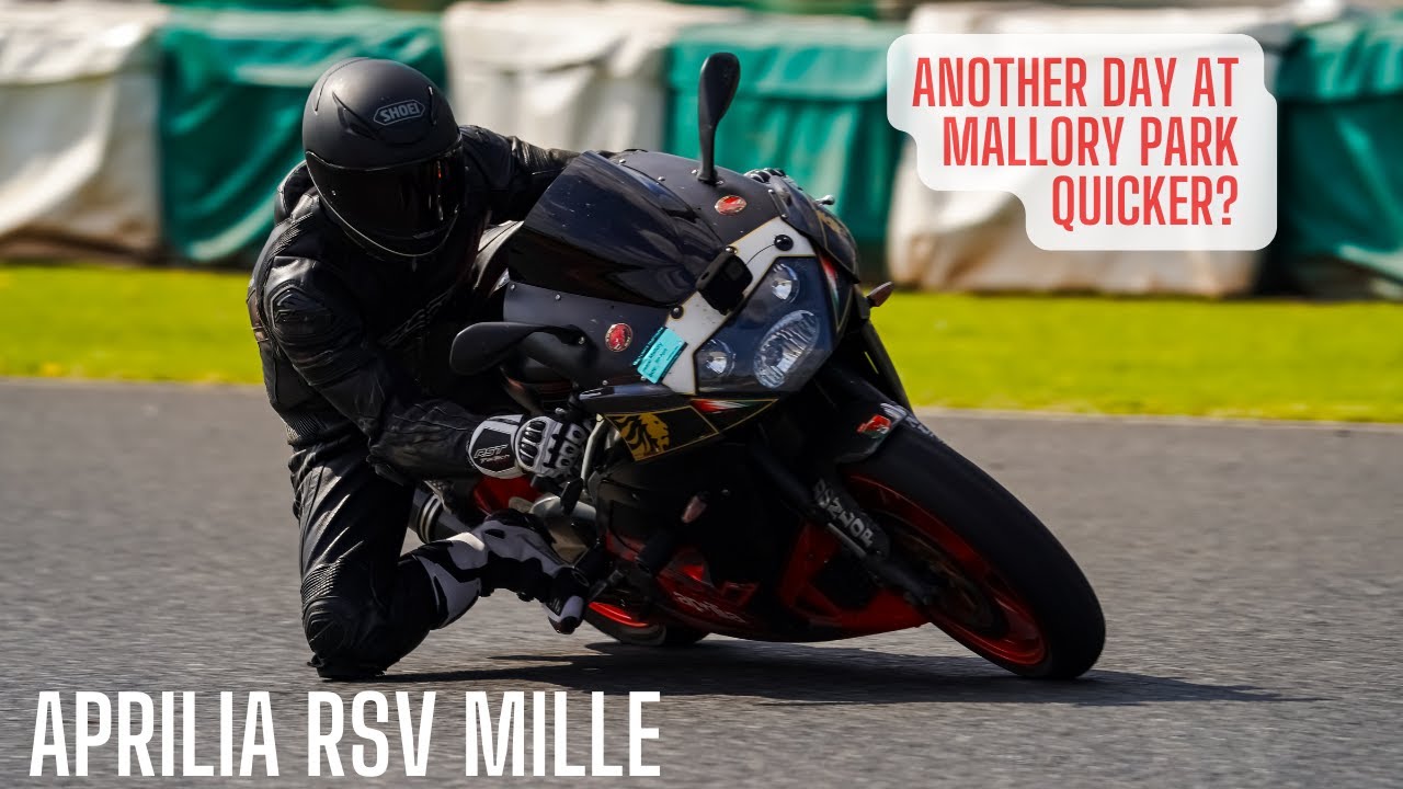 Almost a High Side! | Mallory Park Track Day Advanced | APRILIA RSV MILLE