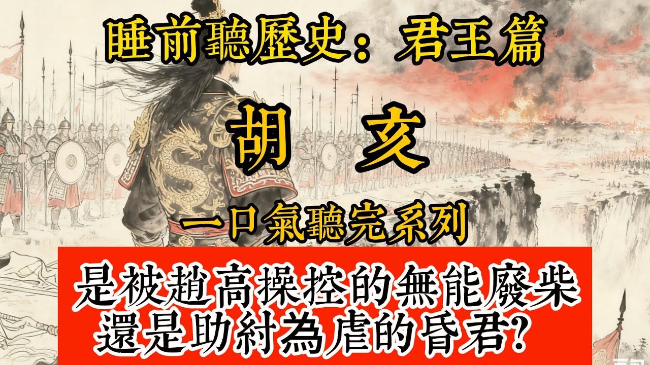 睡前聽歷史 - 胡亥：是被趙高操控的無能廢柴，還是助紂為虐的昏君？#歷史#助眠#聽歷史#雨聲#白噪音#歷史人物#一口氣#Chinese history movie