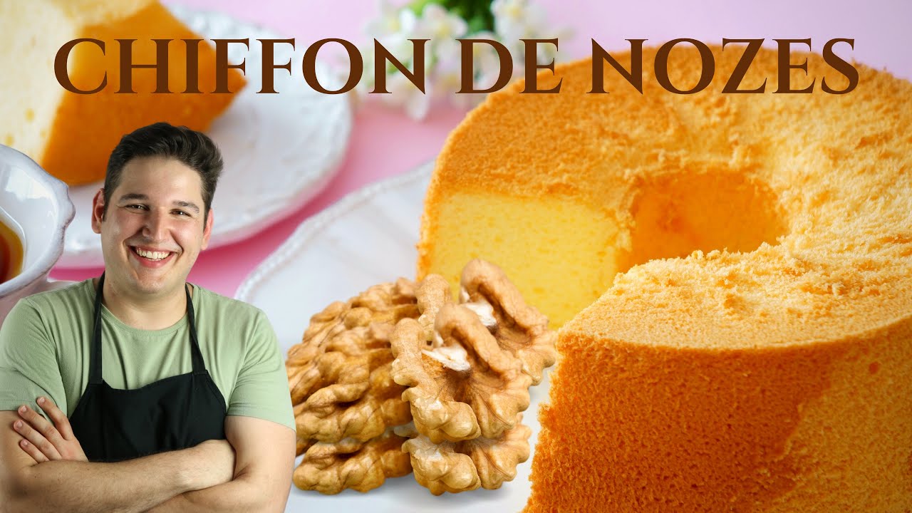BOLO CHIFFON DE NOZES!