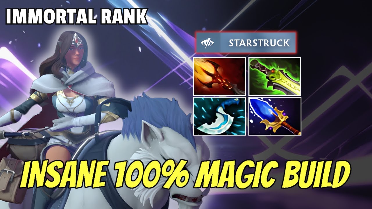 Shooting Star - 100% Pure Magic Build Scepter + EB + Dagon Mirana | Dota 2 Pro Highlights |7.38c