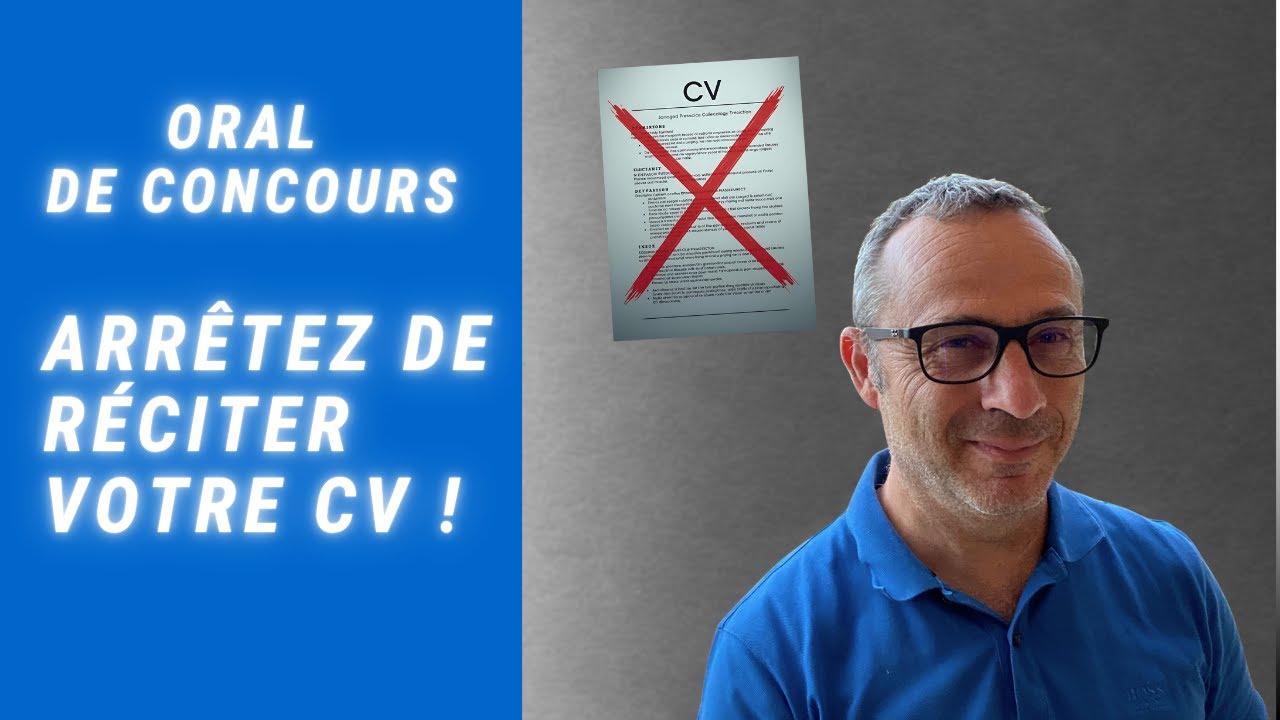 Oral de Concours : Arrêtez de réciter votre CV (La Méthode des 3 min)