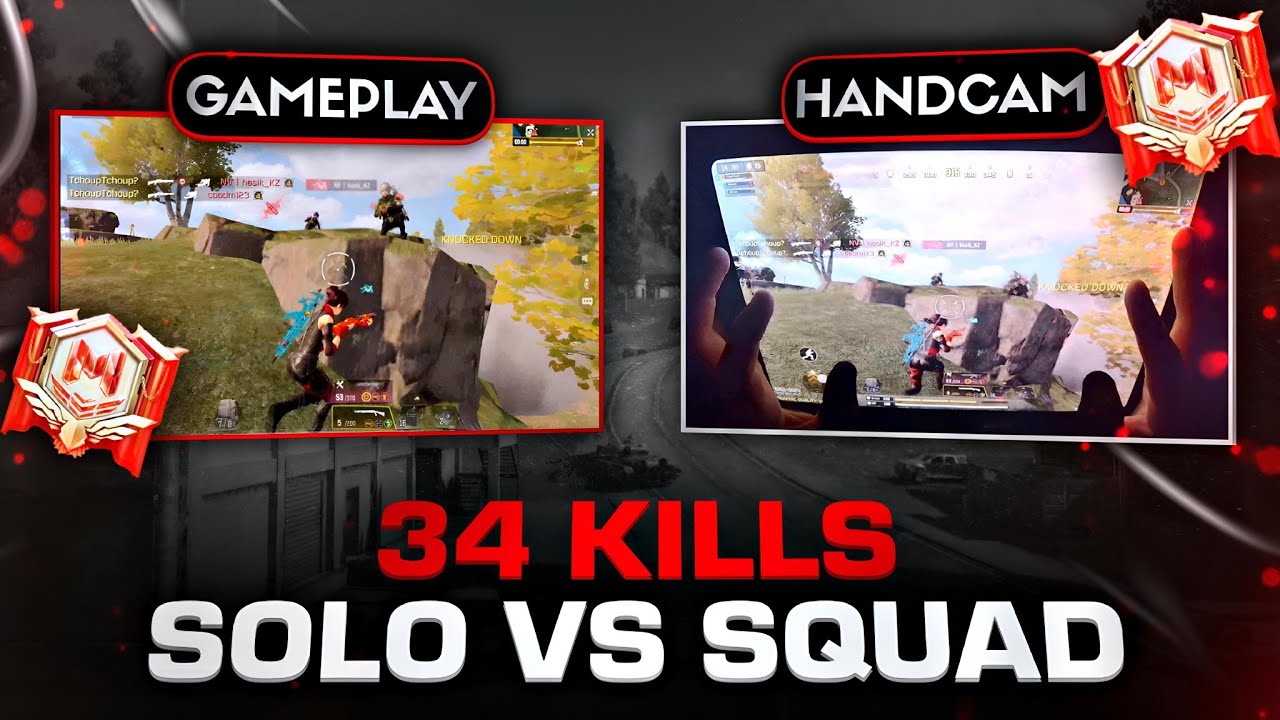 HANDCAM 34 KILLS INTENSE SOLO VS SQUAD Full GAMEPLAY CODM