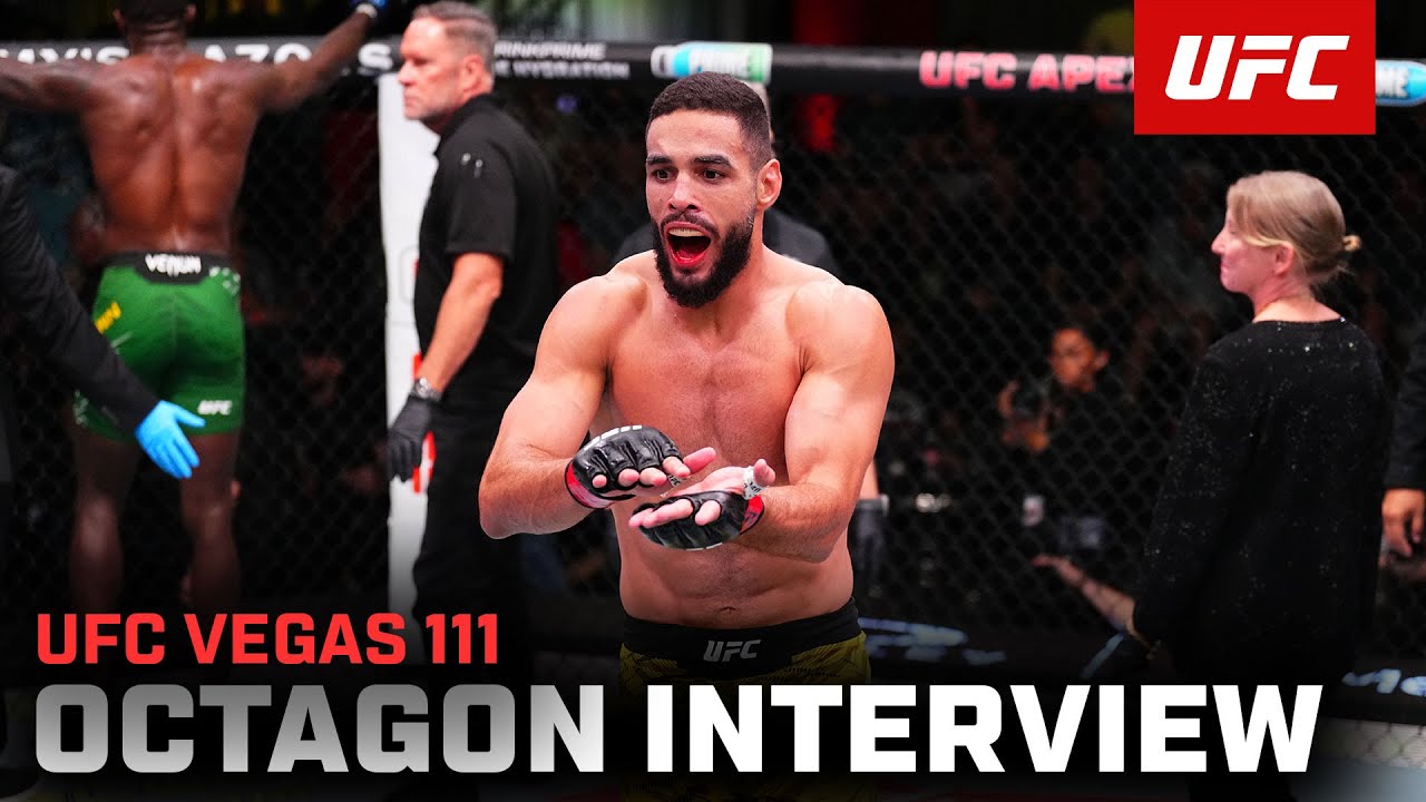 Интервью Габриэля Бонфима в октагоне | UFC Вегас 111