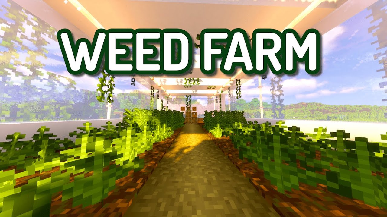 How to build Marijuana Farm Tutorial | Minecraft