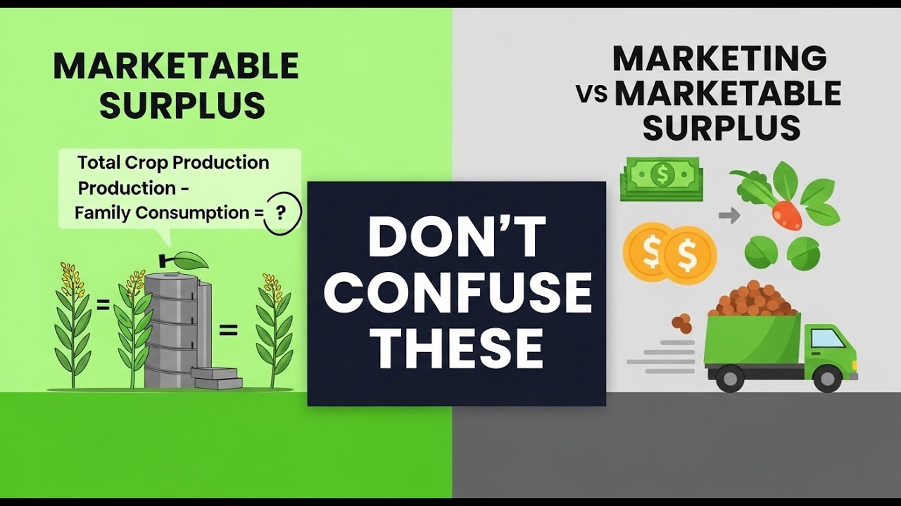Marketing Surplus vs Marketable Surplus | Clear Difference with Example