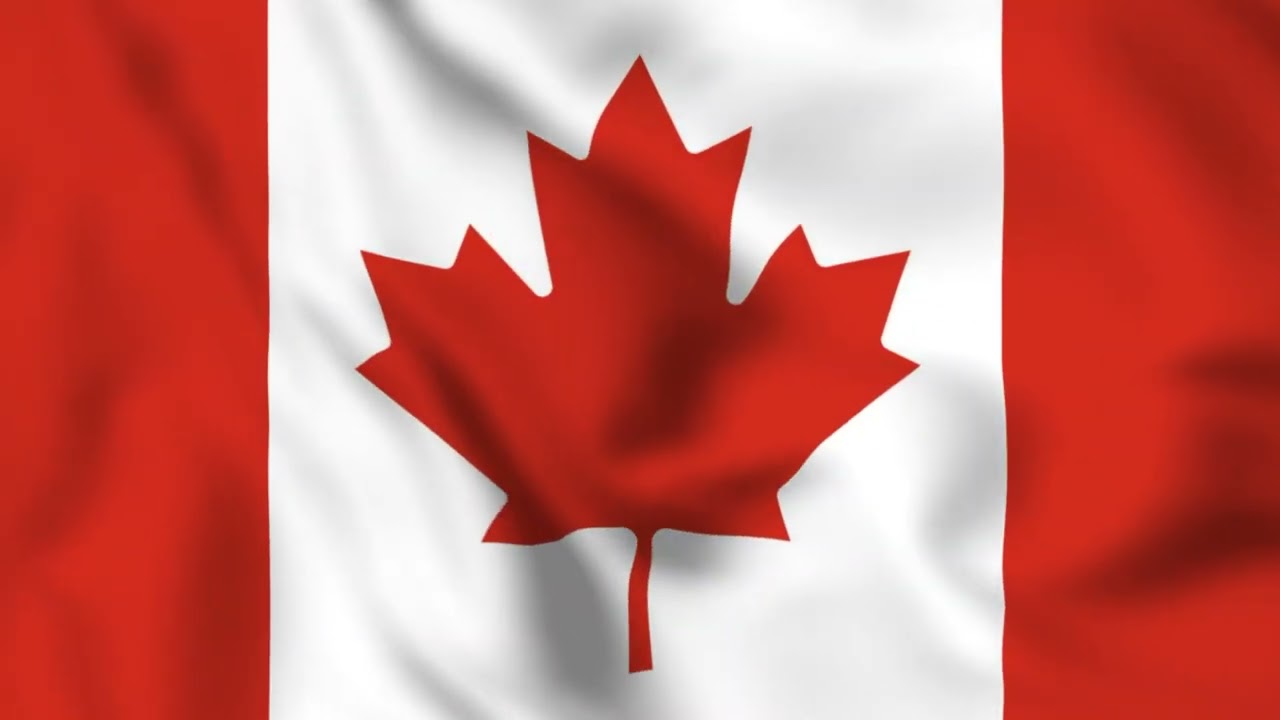 Animated Canadian Flag: 3-Hour Video with Canadian National Anthem