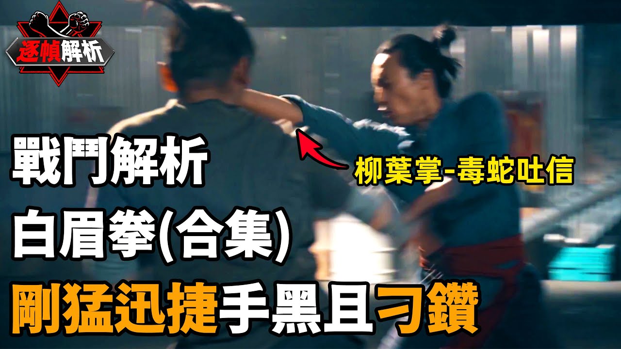 白眉拳（合集）：十秒不到，三次抄底，白眉拳正宗傳人指導的動作大戲！逐幀解析實戰超強的佛山白眉拳，南拳對拼，搶中大戰！｜搏Bo搏