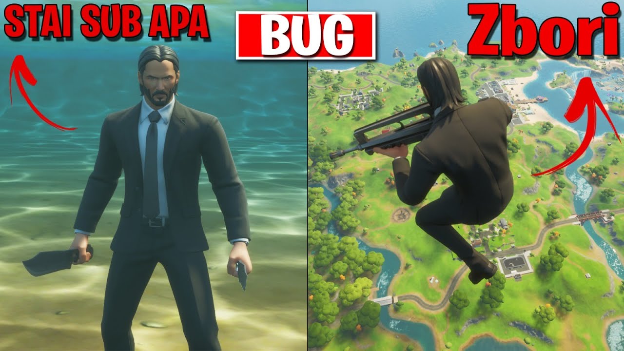 *NOU* POTI ZBURA si POTI STA SUB APA | *BUG* in Fortnite
