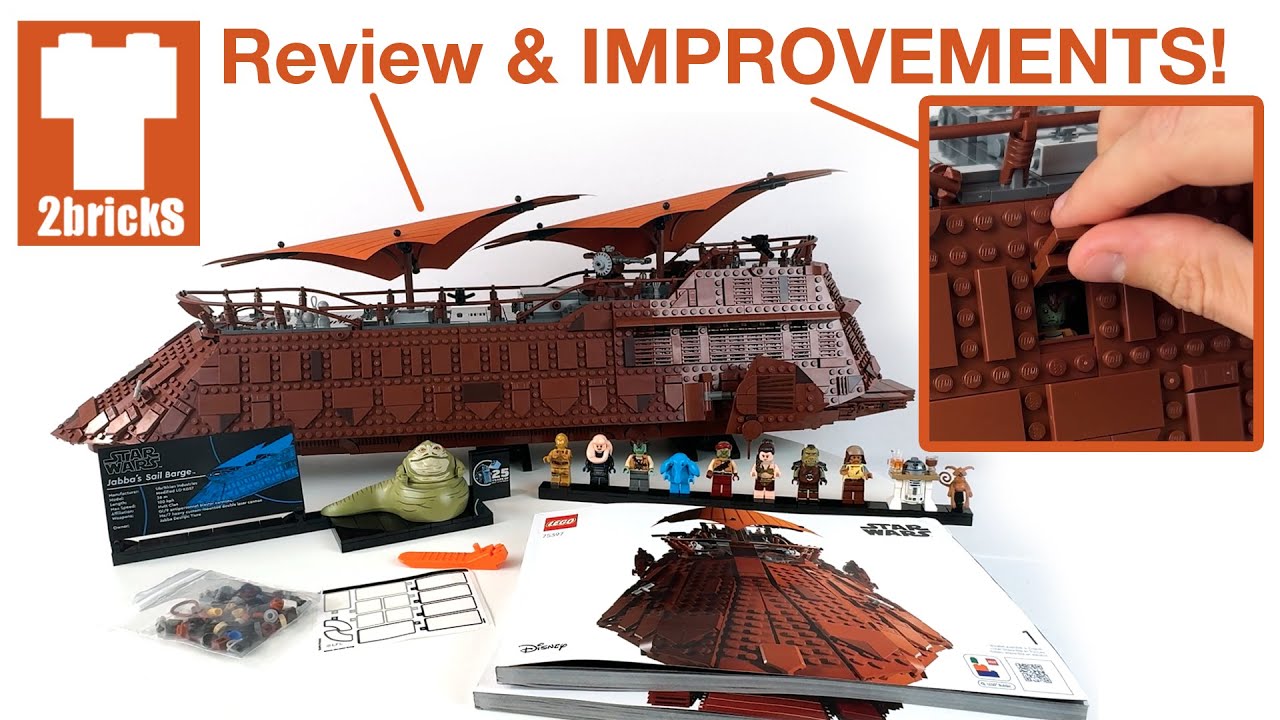 LEGO Jabba's Sail Barge Review & IMPROVEMENTS!