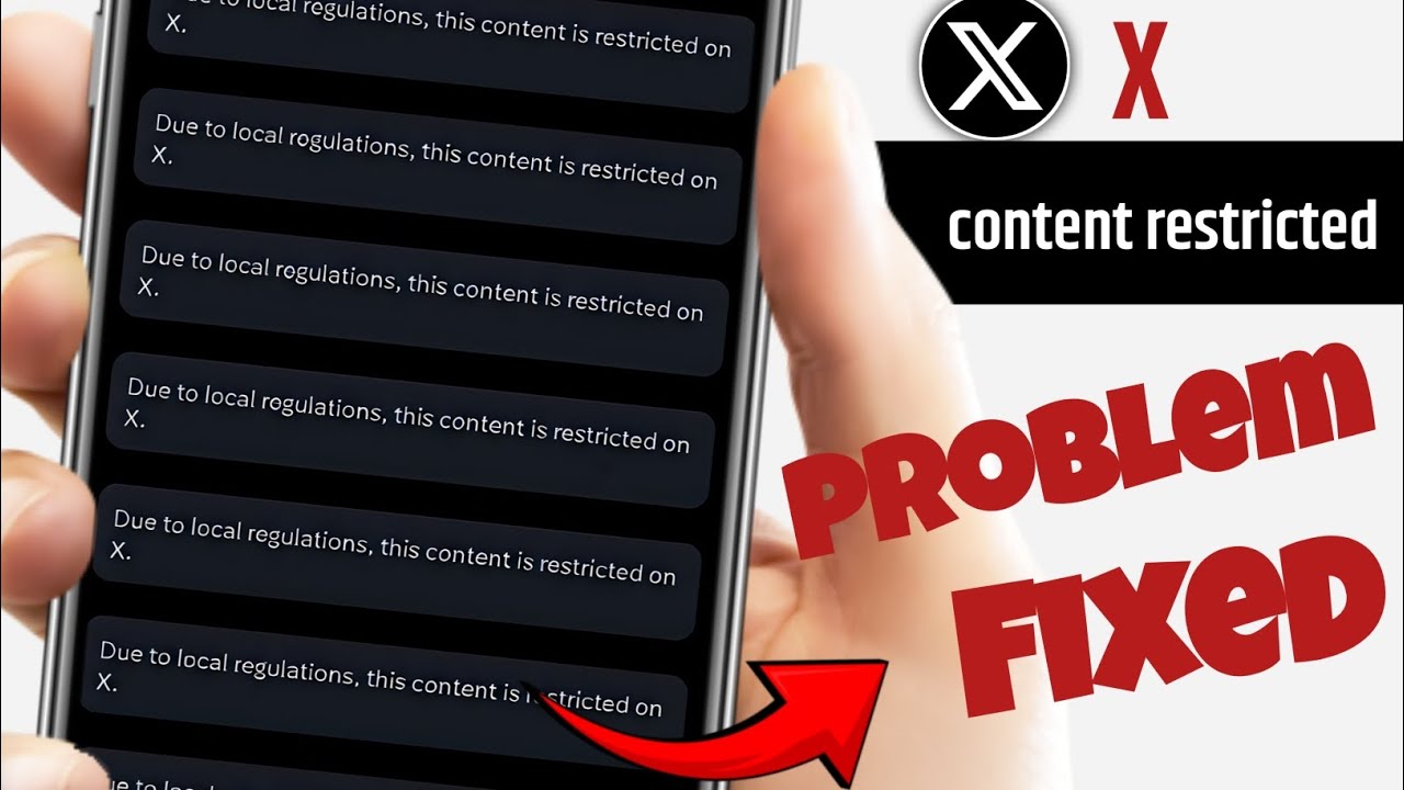 Fix x due to local regulations this content is restricted | twitter content in restricted problem 