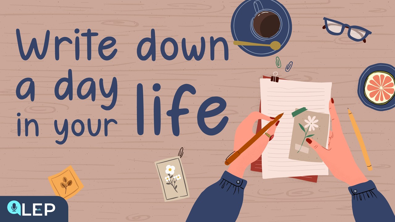 Why Should We Write Down A Day in Our Life? |🎙 8 MInute English | Beginner