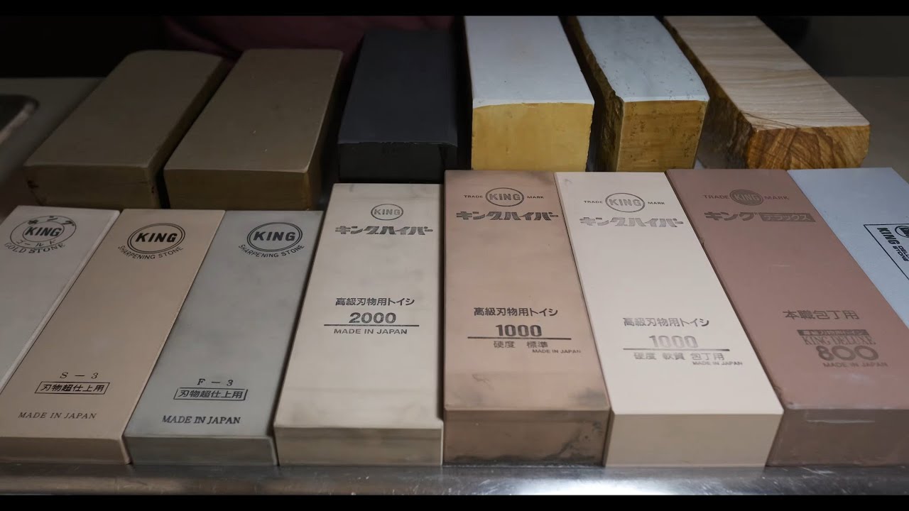 Natural vs Synthetic Polishing Japanese Natural Stones King Hyper 1000 2000 4000 6000 8000 Review