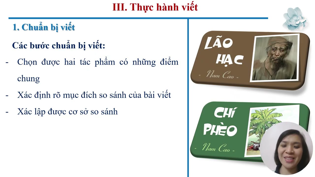 BÀI 1 Phần III. VIẾT.  VIẾT BÀI VĂN NGHỊ LUẬN SO SÁNH, ĐÁNH GIÁ HAI TÁC PHẨM TRUYỆN