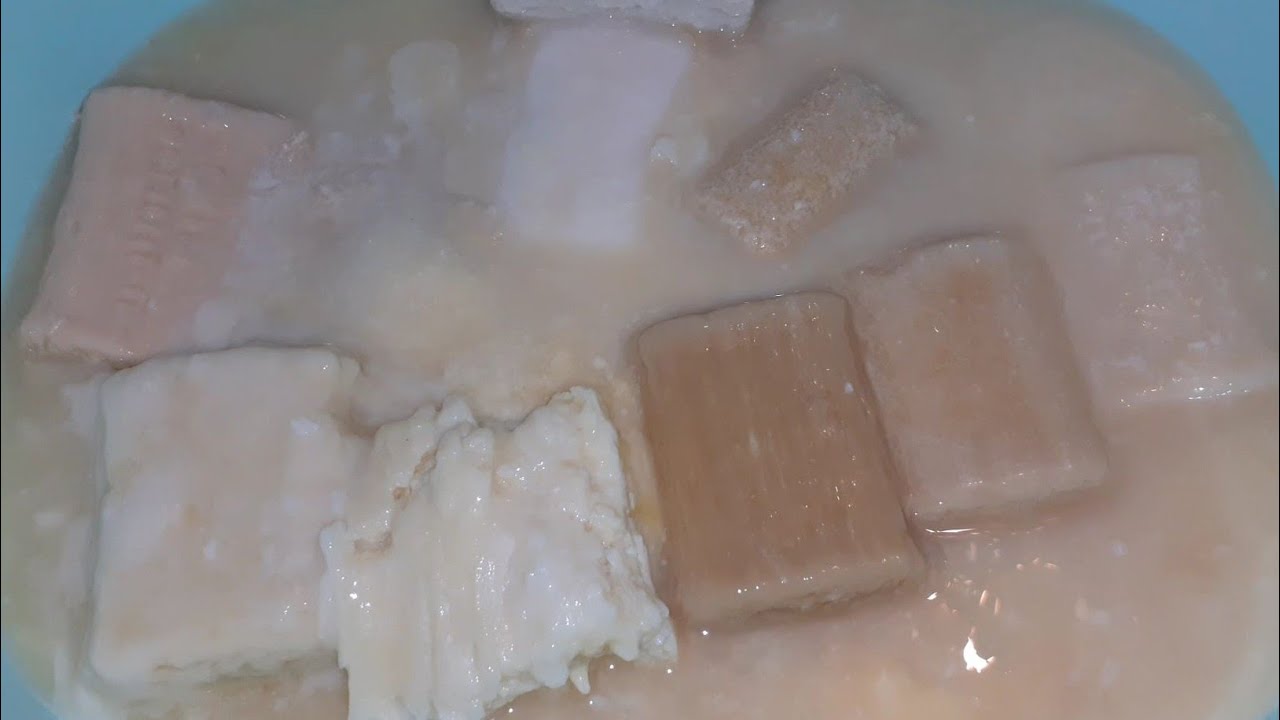 ASMR Soaked Laundry Soap/Размокшее Хозяйственное Мыло