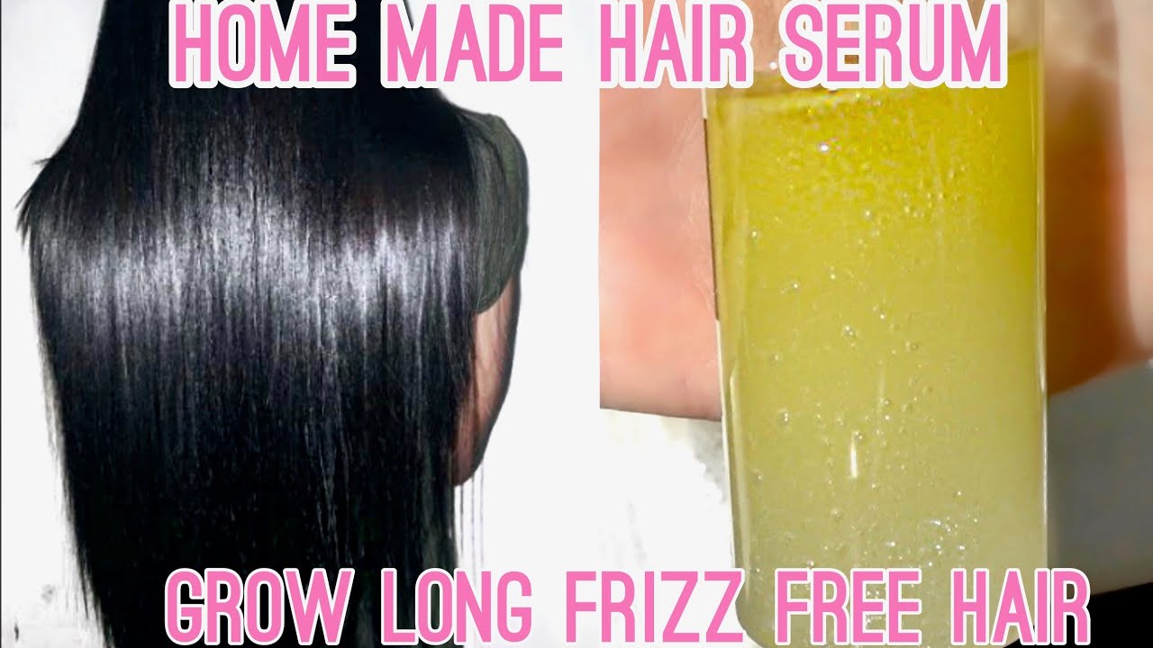 DIY Hair Serum For Shiny FRIZZ FREE Hair | How To Grow Long & GLOSSY HAIR (Naturally At Home) Spray