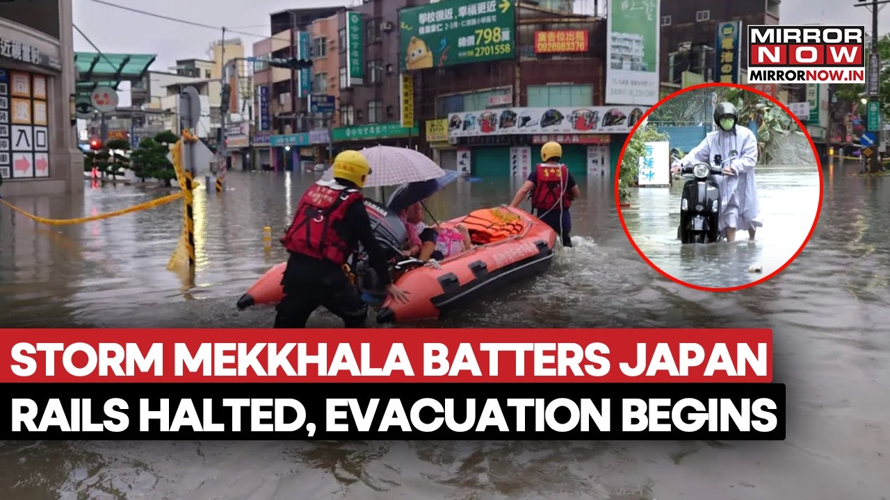Twin Storms Batter Japan: Storm Mekkhala & Higos Trigger Level 5 Alerts, 2 Million Evacuated | Watch