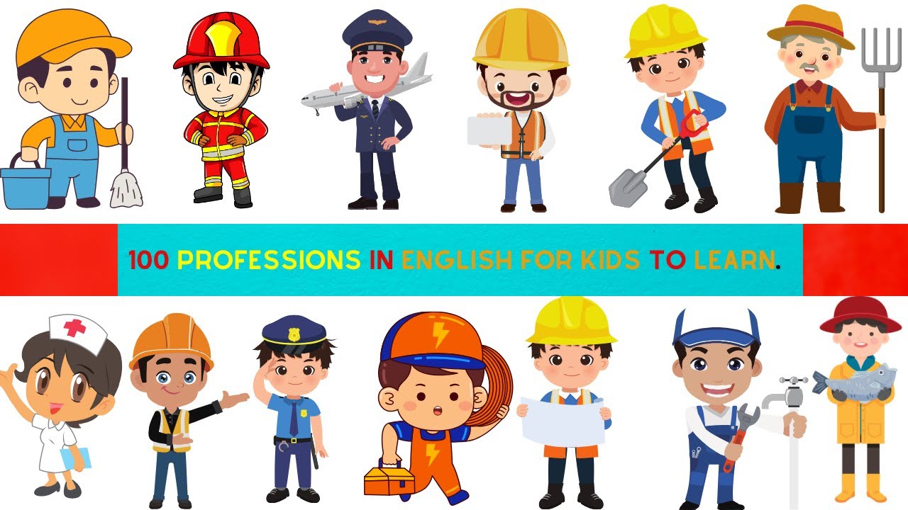 Professions Vocabulary in English for Kids | Fun Way to Learn Job Names