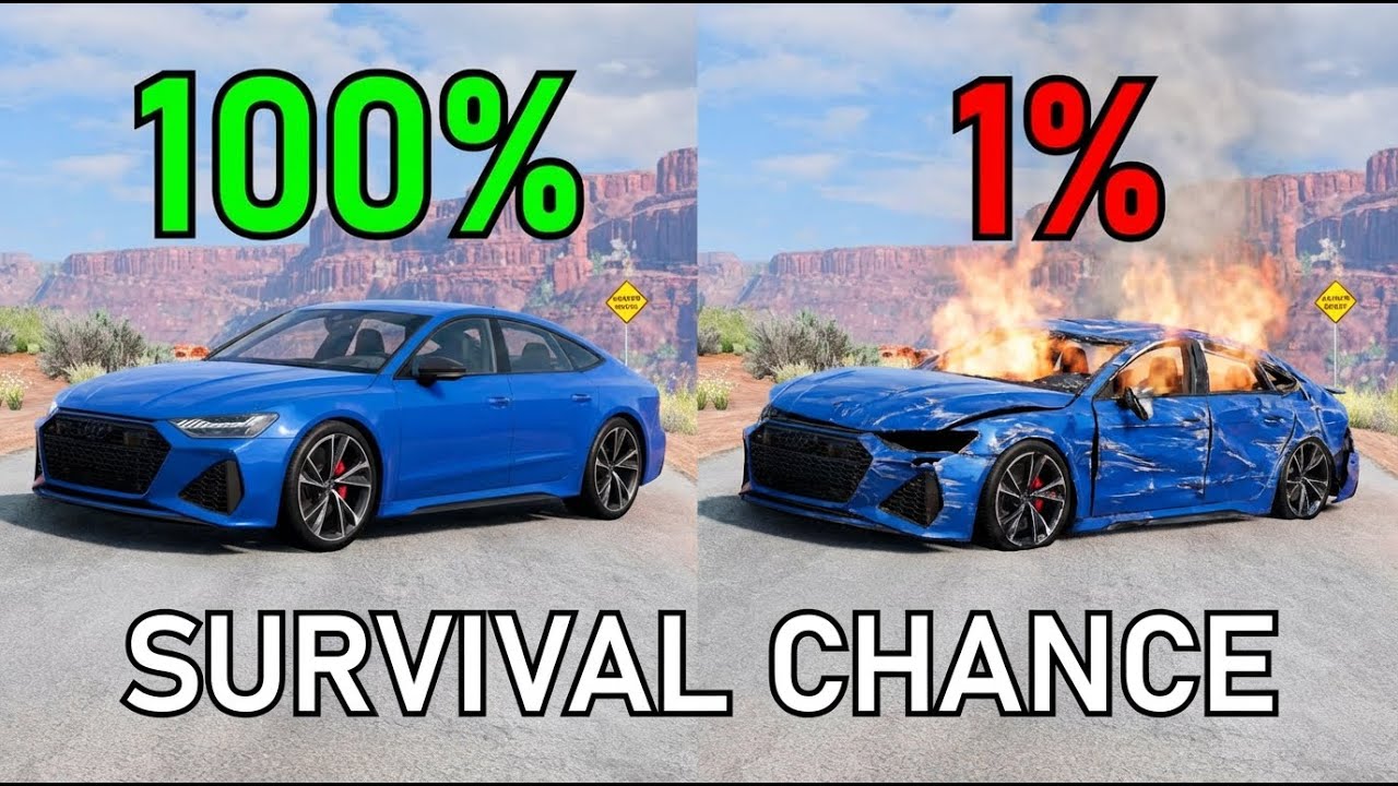 Realistic Survival Chance Crash Testing Ep.11 | BeamNG.drive