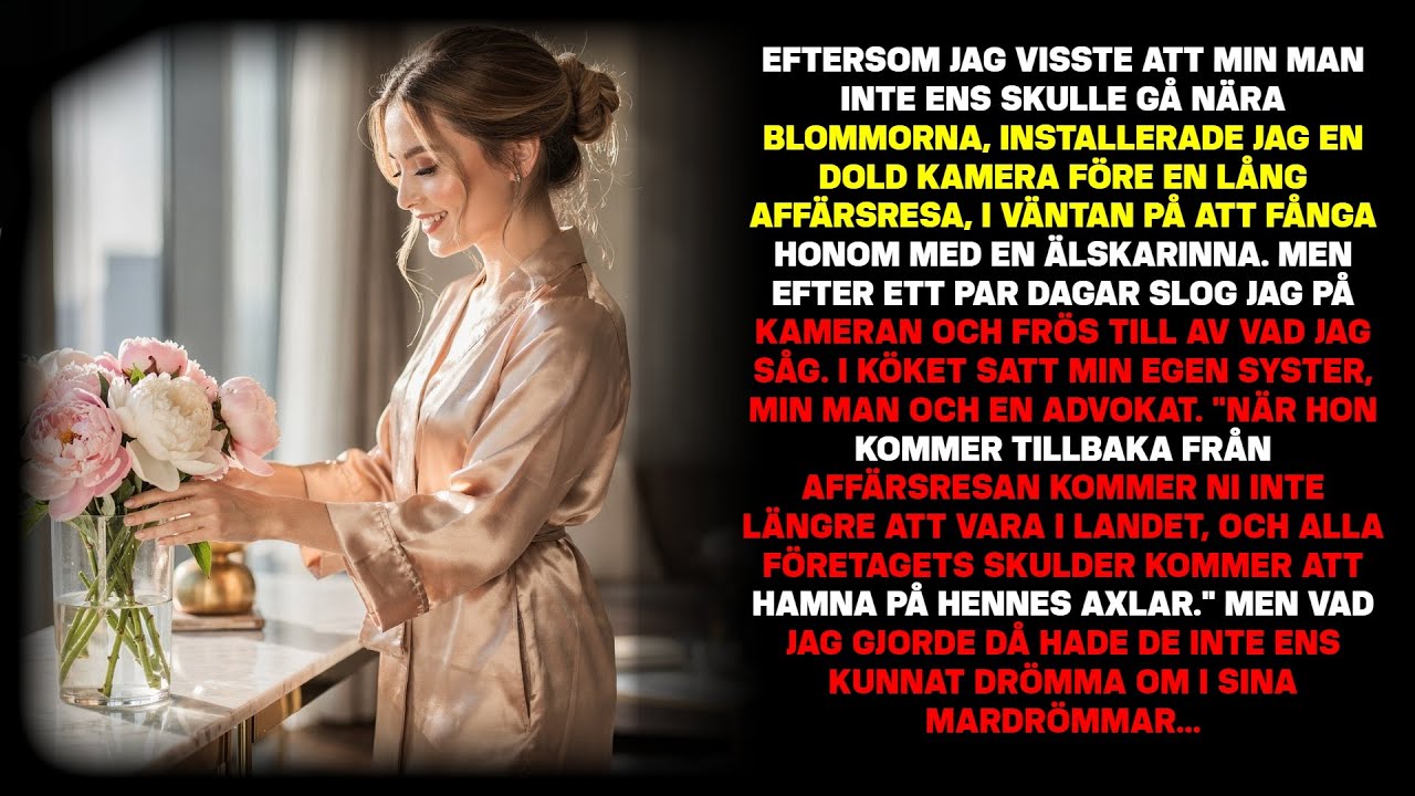 Jag gömde en kamera i blommorna då han hatade dem. Efter resan såg jag något helt oförlåtligt..