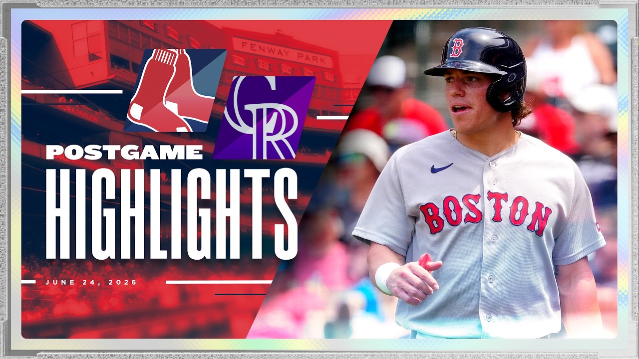 ЛУЧШИЕ МОМЕНТЫ RED SOX: Red Sox против Rockies &mdash; 24.06.2026