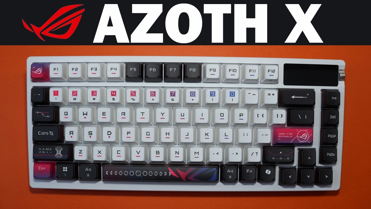 Обзор и распаковка клавиатуры ASUS ROG Azoth X – премиальная игровая клавиатура 75%?