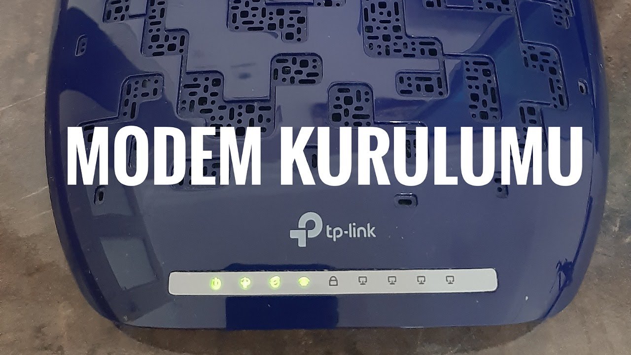 MODEM KURULUMU (MODEM SETUP) TP LİNK TD-W8960N
