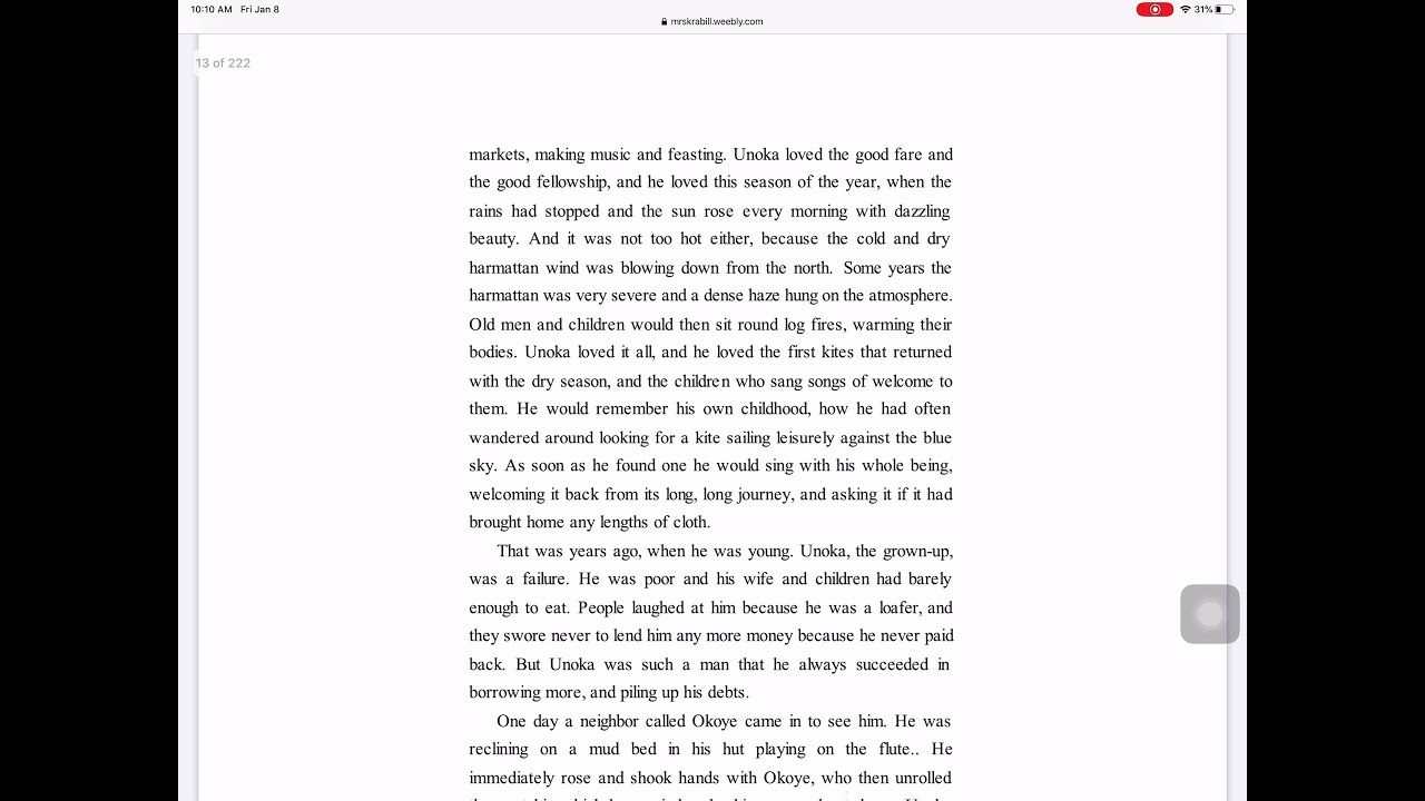 Things Fall Apart--Chapter 1