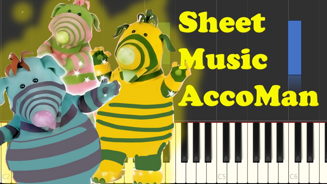 🎵 CBeebies Fimbles Theme Song – Piano Sheet Music 🎹 | Sheet Music AccoMan