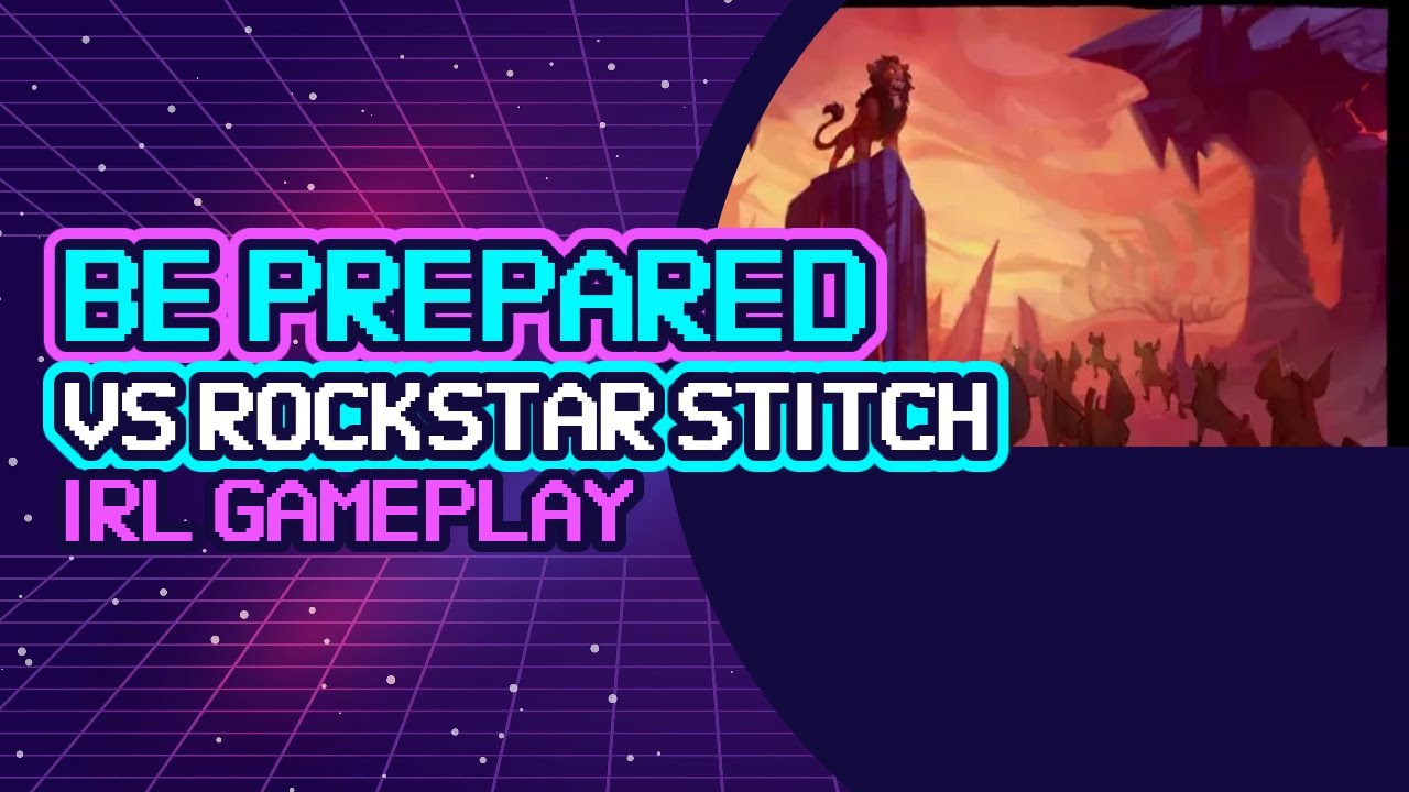 Rockstar Stitch vs Be Prepared - Disney Lorcana Gameplay
