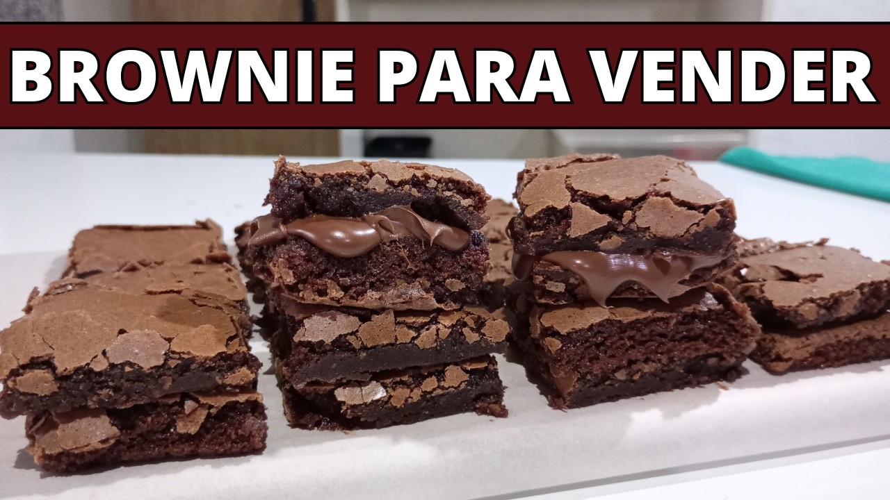 BROWNIE PARA VENDER: Receita + Congelamento e Embalagem [GUIA COMPLETO]!