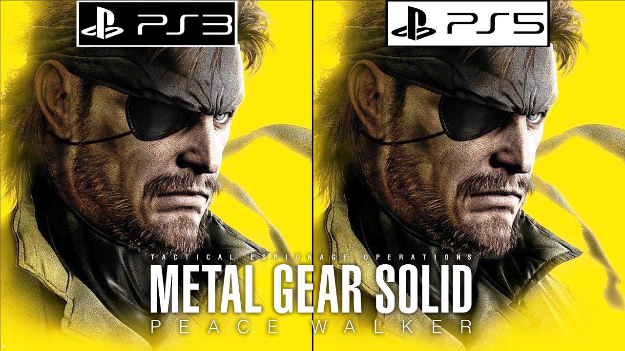 Metal Gear Solid Peace Walker PS3 vs PS5 - Graphics Comparison - Framerate - Loading Times - 4k