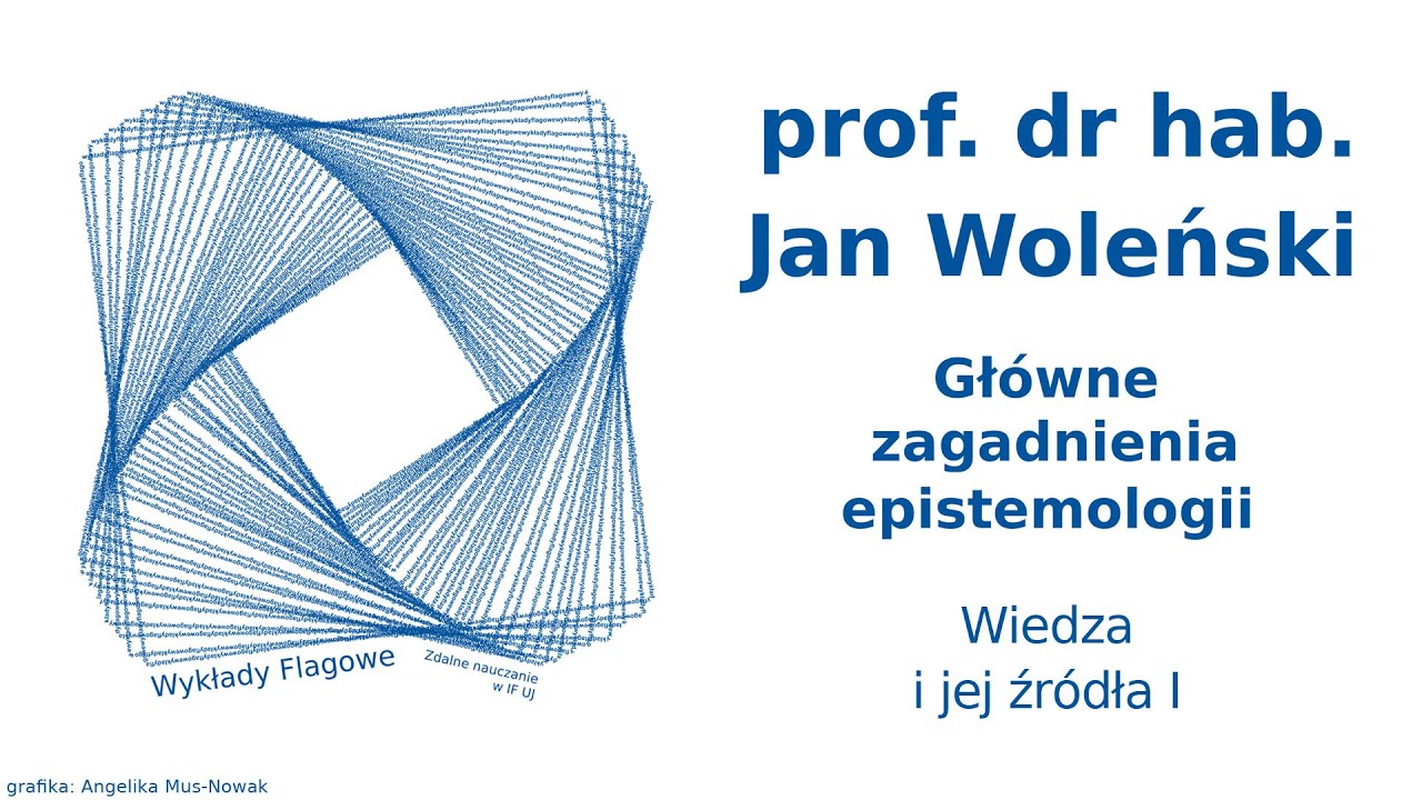 Prof. Jan Woleński - Wiedza i jej źródła I (WF IF UJ)