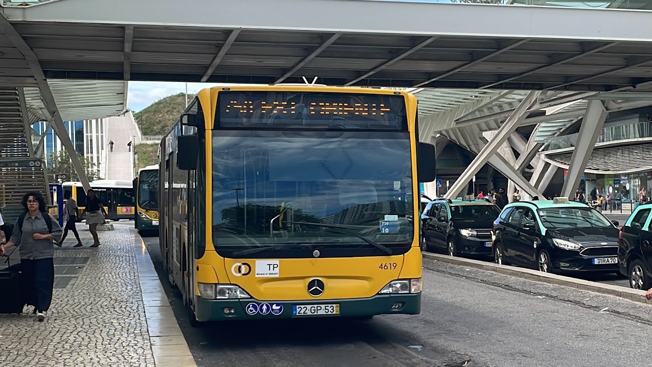 (Original speed) 22-GP-53 (4619) @ Carris 750 Est. Oriente → Algés