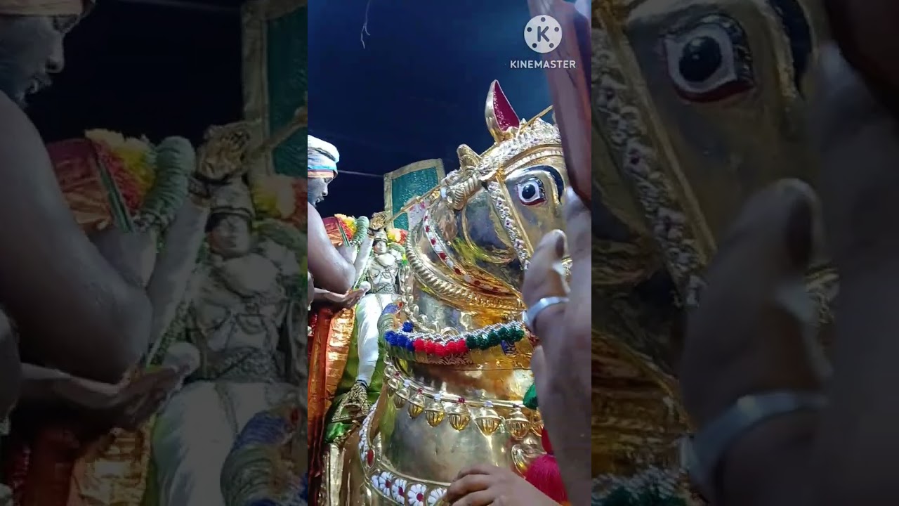 சித்திரை திருவிழா -2025 ஆண்டாள் மாலையுடன் குதிரை வாகனத்தில் அழகர்.