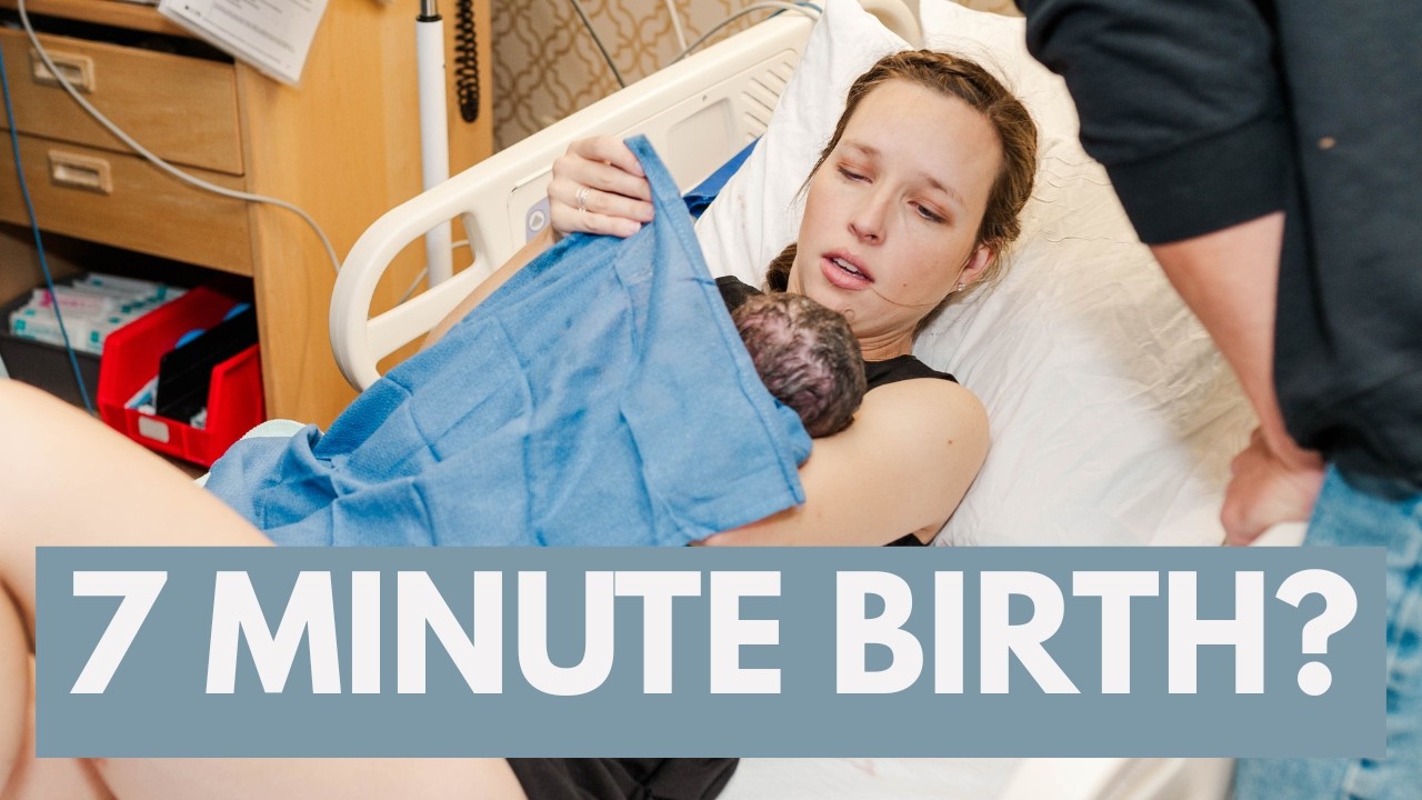 I gave birth at the hospital in 7 minutes | positive, unmedicated hospital birth tips