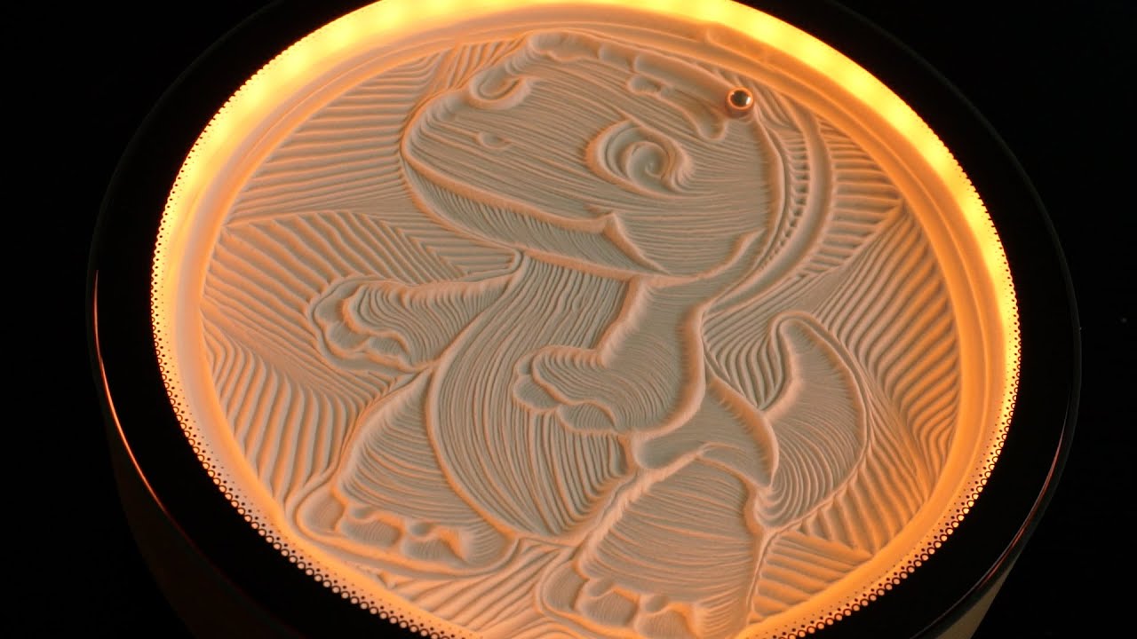 Oasis Mini Kinetic Sand Art: Mesmerizing Patterns & Relaxing Music for Stress Relief #canvasart