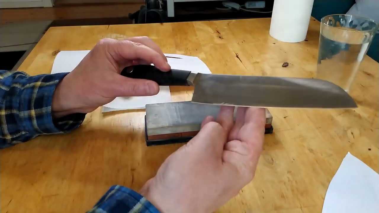 Messer schleifen mit einem japanischen Wasserstein 🤠