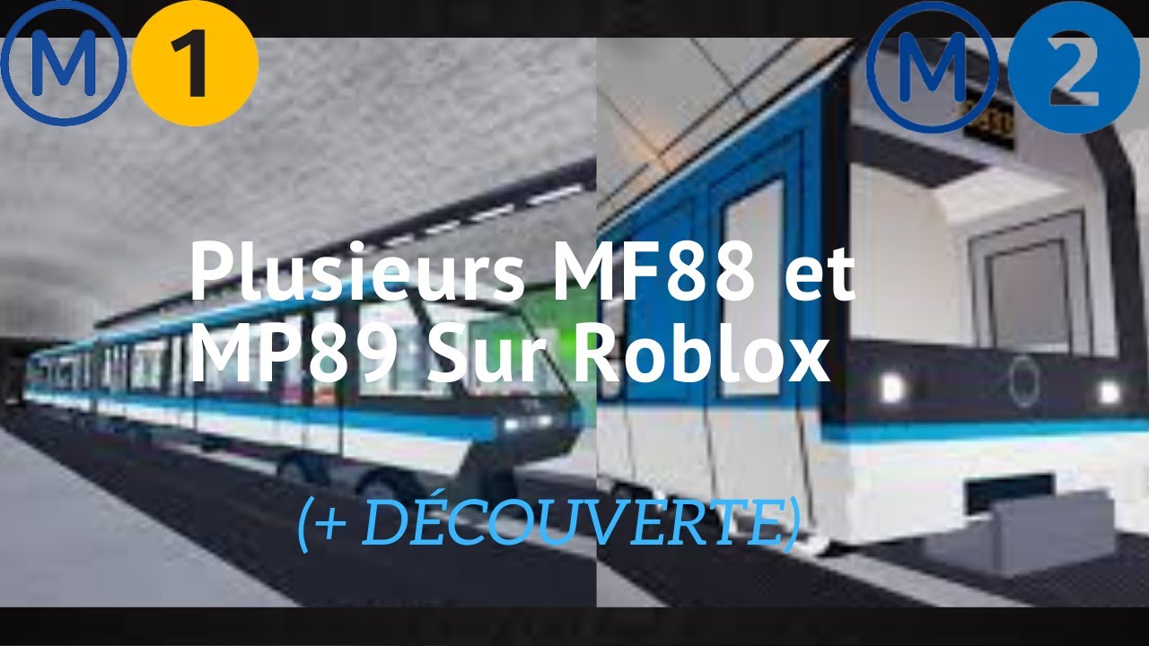 [Roblox] Plusieurs MF88 et MP05 sur la ligne 1 et 2 de Automatic Subway  + Découverte de la map