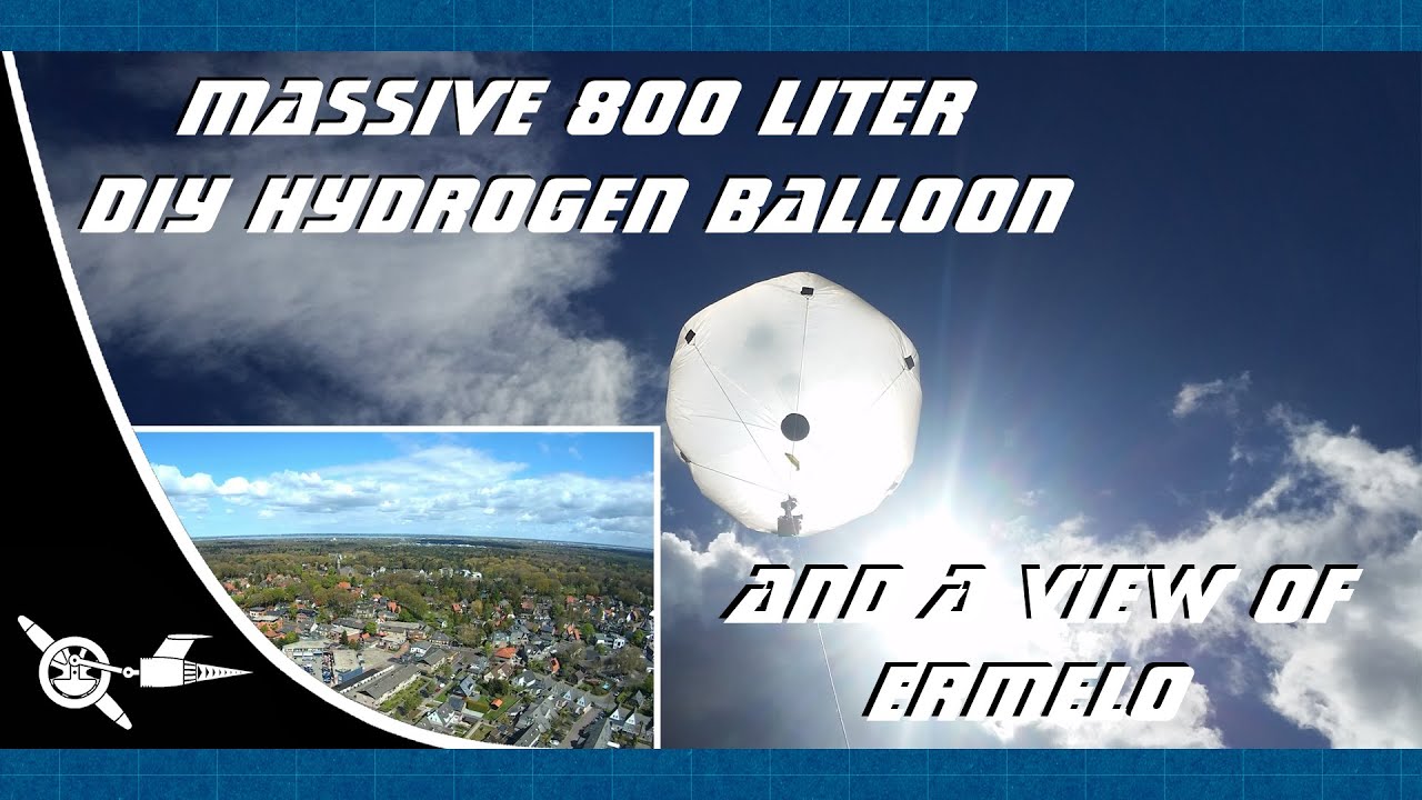 Massive 800 liter DIY hydrogen balloon and a view of Ermelo NL