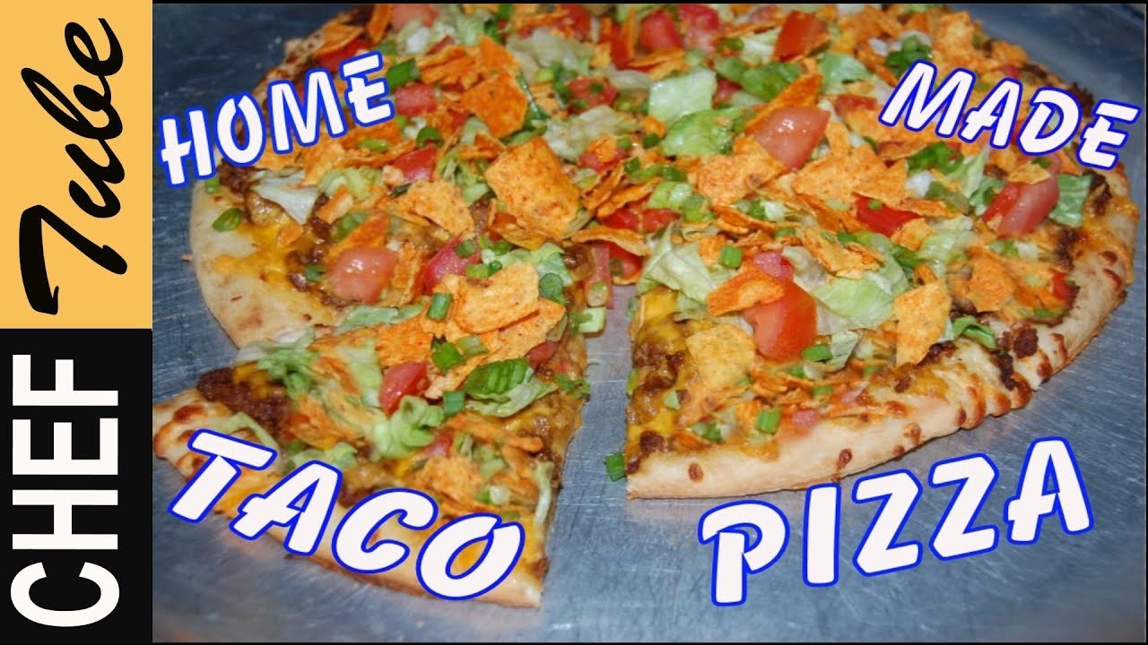 Home Made Taco Pizza Copy Cat Pizza Hut Taco Pizza-taco pizza test- best taco pizza fast