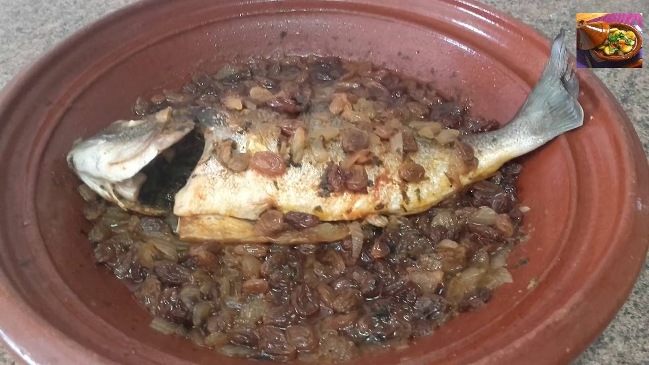 Tajin De Dorada Con Pasas y Cebolla