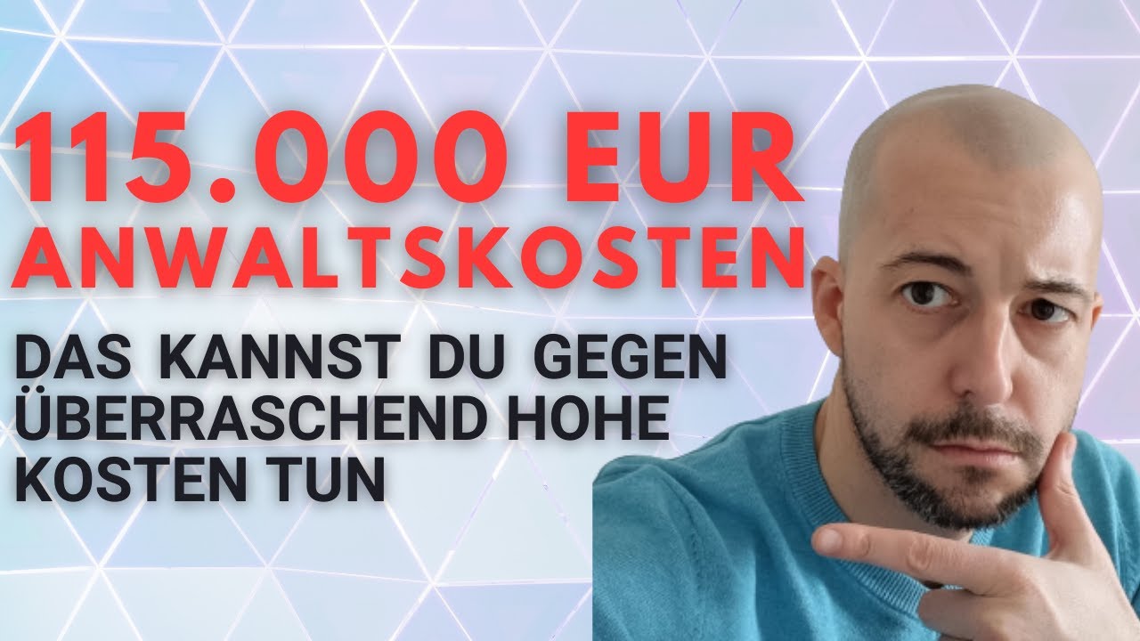 Anwaltskosten extrem - 115.000 EUR f&uuml;r einen Kaufvertrag