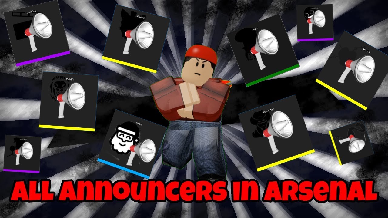 ALL ANNOUNCERS IN ARSENAL | ROBLOX